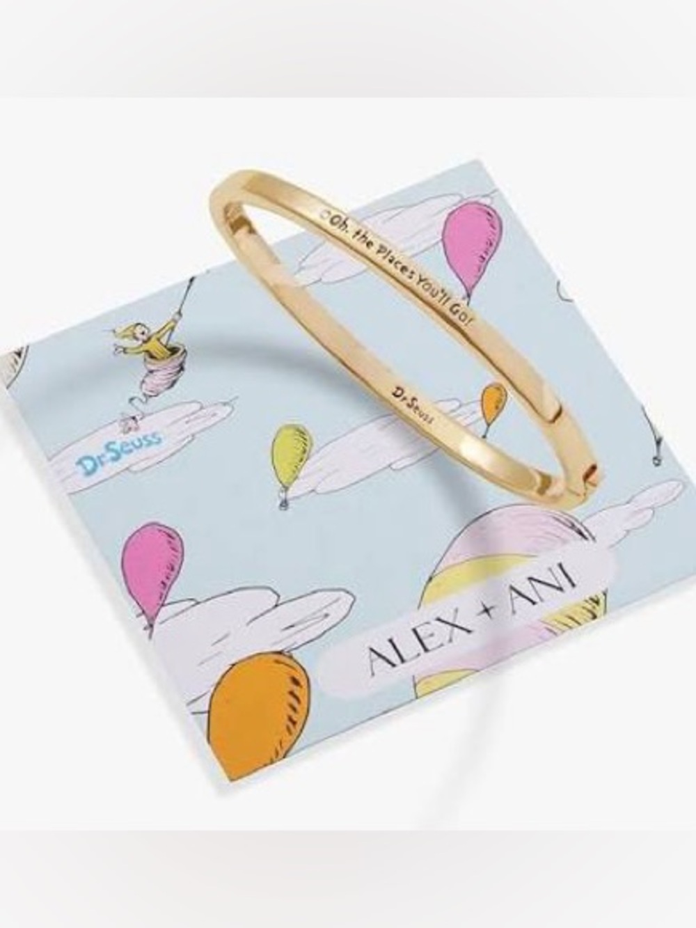 Alex and Ani Gold oh the places you will go NWT